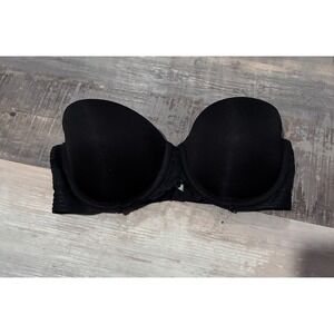 Maidenform Black Strapless Underwire Padded Bra 36B